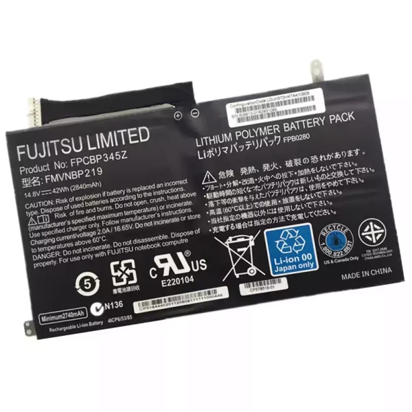 노트북 배터리 FUJITSU lifebook UH552