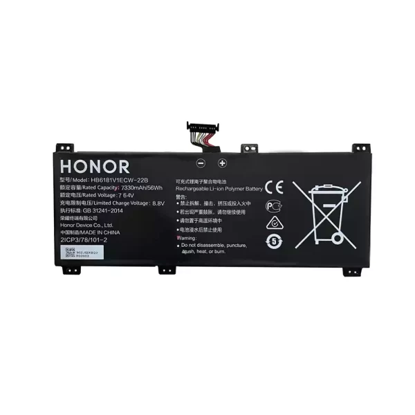 노트북 배터리 HONOR HB6181V1ECW-22A,HB6181V1ECW-22B