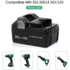 36V/18V 4.0Ah 대체 배터리 호환 가능 Metabo BSL36A18 BSL36B18 371751M 372121M WH36DBGM WH36DC KC18DBFL2QF KC18DDX DH36DPAQ4 - 이미지 2