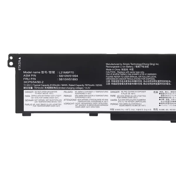 노트북 배터리 [레노버] LENOVO L21M6P70 L21L6P70 L21D6P70 - 이미지 3