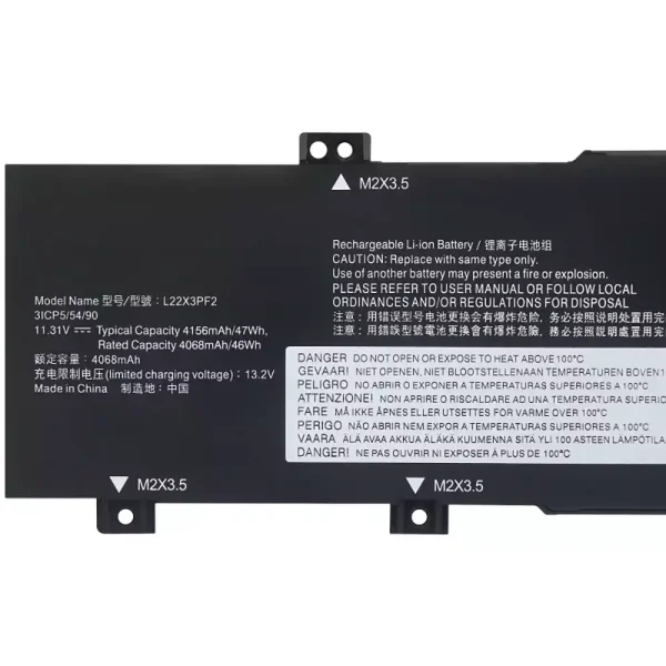 노트북 배터리 [레노버] LENOVO L22X3PF2 L22L3PF2 L22M3PF2 L22D3PF2 L22C3PF2 - 이미지 3