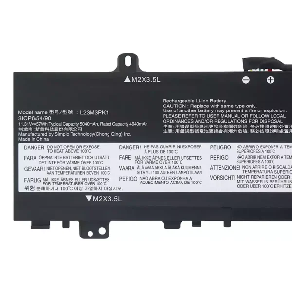 노트북 배터리 [레노버] LENOVO L23M3PK1 L23X3PK1 L23B3PK1 L23D3PK1 L23C3PK1 - 이미지 3