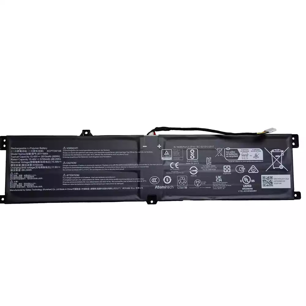 노트북 배터리 MSI BTY-M59