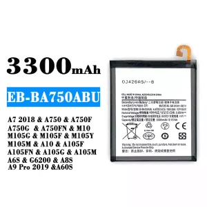 정품 배터리 EB-BA750ABU 스마트폰 [삼성전자]SAMSUNG A7 2018/A8S/A9 Pro 2019/A60S