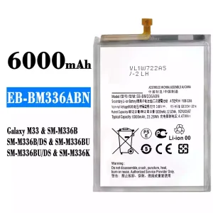 정품 배터리 EB-BM336ABN 스마트폰 [삼성전자]SAMSUNG Galaxy M33