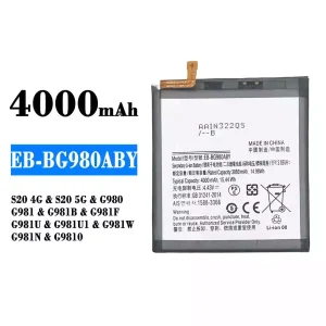 정품 배터리 EB-BG980ABY 스마트폰 [삼성전자]SAMSUNG S20 4G/S20 5G