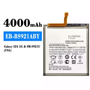 정품 배터리 EB-BS921ABY 스마트폰 [삼성전자]SAMSUNG Galaxy S24 5G
