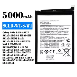 정품 배터리 SCUD-WT-S-W1 스마트폰 [삼성전자]SAMSUNG Galaxy A04e/A14 5G