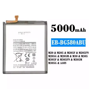 정품 배터리 EB-BG580ABU 스마트폰 [삼성전자]SAMSUNG M20/A40S
