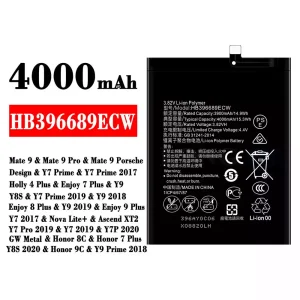 정품 배터리 HB396689ECW 스마트폰 [화웨이] HUAWEI Mate 9 / Mate 9 Pro / Enjoy 7 Plus / Y9 / Y8S / Y9 2018 / Enjoy 8 Plus / Y9 2019 / Enjoy 9 Plus / Y7 2017 / Nova Lite+ /Y7 Pro 2019 / Y7 2019 / Y7P 2020 / Honor 8C / Honor 7 Plus/Y8S 2020 / Honor 9C /