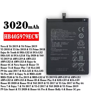 정품 배터리 HB405979ECW 스마트폰 [화웨이] HUAWEI  Y6 2019 / Y5 2018