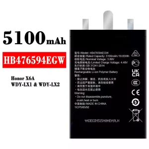 정품 배터리 HB476594EGW 스마트폰 [화웨이] HUAWEI Honor X6A