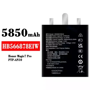 정품 배터리 HB566878EIW 스마트폰 [화웨이] HUAWEI Honor Magic 7 Pro