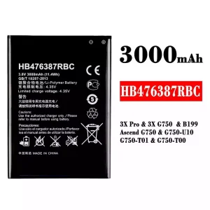 정품 배터리 HB476387RBC 스마트폰 [화웨이] HUAWEI 3X Pro