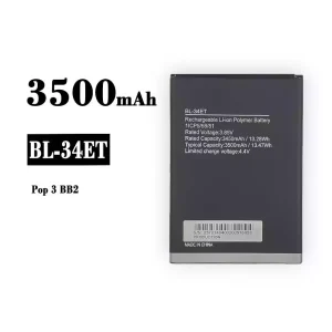 정품 배터리 BL-34ET 스마트폰 Tecno Pop 3