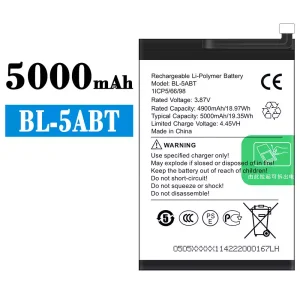 정품 배터리 BL-5ABT 스마트폰 Tecno