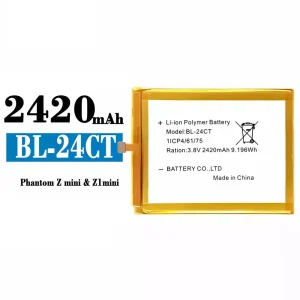 정품 배터리 BL-24CT 스마트폰 Tecno Phantom Z mini / Z1 mini