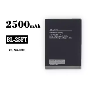 정품 배터리 BL-25FT 스마트폰 Tecno W3, W3-H806