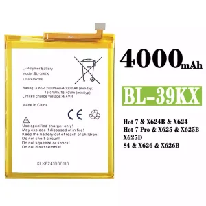 정품 배터리 BL-39KX 스마트폰 Infinix Hot 7 / Hot 7 Pro