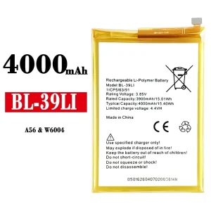 정품 배터리 BL-39Li 스마트폰 ITEL A56