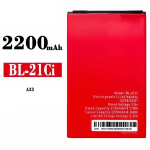 정품 배터리 BL-21Ci 스마트폰 ITEL A33