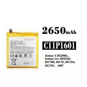 정품 배터리 C11P1601 스마트폰 Asus Zenfone 3 / Zenfone Live