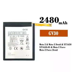 정품 배터리 GV30 스마트폰 Motorola Moto Z / Moto Z Droid / Moto Z Force / Moto Z Force Droid