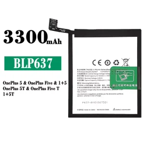 정품 배터리 BLP637 스마트폰 OnePlus 5 / OnePlus 5T