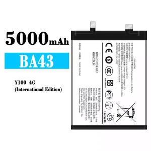 정품 배터리 BA43 스마트폰 VIVO Y100 4G International Edition