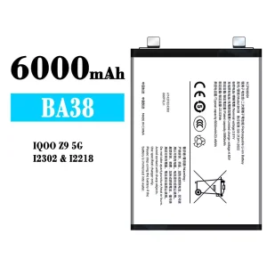 정품 배터리 BA38 스마트폰 VIVO IQOO Z9 5G