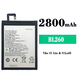 정품 배터리 BL260 스마트폰 Lenovo Vibe S1 Lite