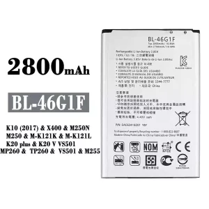 정품 배터리 BL-46G1F 스마트폰 LG K10 (2017) / K20 plus