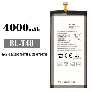 정품 배터리 BL-T48 스마트폰 LG Stylo 6