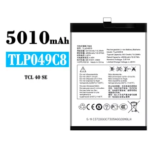 정품 배터리 TLP049C8 스마트폰 Alcatel TCL 40 SE