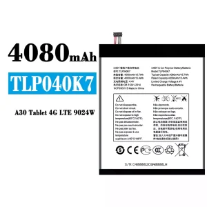 정품 배터리 TLP040K7 스마트폰 Alcatel A30 Tablet 4G LTE 9024W