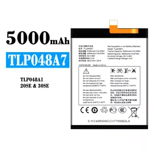 정품 배터리 TLP048A7 TLP048A1 스마트폰 Alcatel 20SE/30SE