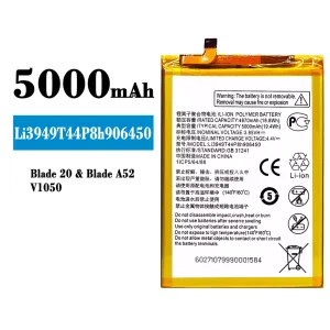 정품 배터리 Li3949T44P8h906450 스마트폰 ZTE Blade 20/Blade A52