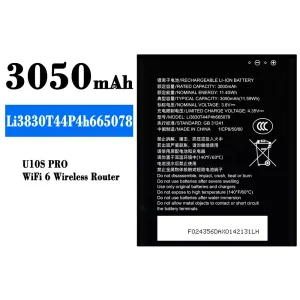 정품 배터리 Li3830T44P4h665078 스마트폰 ZTE U10S Pro