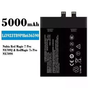 정품 배터리 Li3923T89P8h636590 스마트폰 Nubia Red Magic 7 Pro/ RedMagic 7S Pro