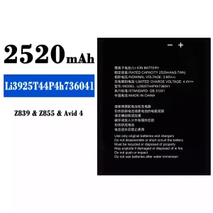 정품 배터리 Li3925T44P4h736041 스마트폰 ZTE Z839/Z855/Avid 4
