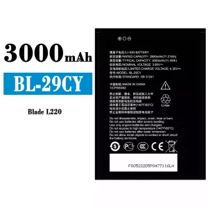 정품 배터리 BL-29CY 스마트폰 ZTE Blade L220