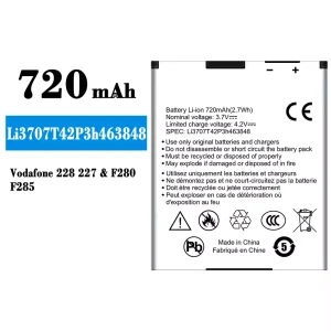 정품 배터리 Li3707T42P3h463848 스마트폰 ZTE Vodafone 228 227/F280/F285