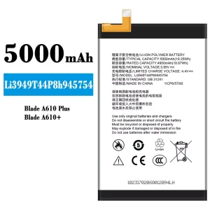 정품 배터리 Li3949T44P8h945754 스마트폰 ZTE Blade A610+/A610 PLUS