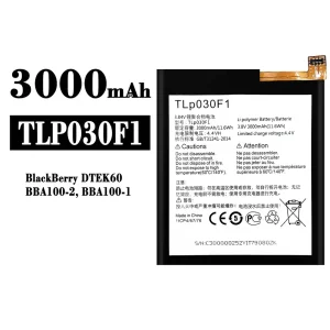 정품 배터리 TLP030F1 스마트폰 BlackBerry DTEK60/BBA100/BBA100-1/BBA100-2