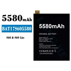 정품 배터리 BAT17S605580 스마트폰 Doogee S60/S60 Lite