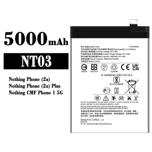 정품 배터리 NT03 스마트폰 Nothing Phone 1 5G/2a/2a Plus