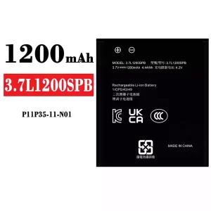 정품 배터리 3.7L1200SPB 스마트폰 Texas Instruments P11P35-11-N01