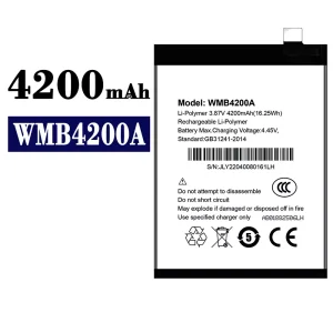 정품 배터리 WMB4200A 스마트폰 WALTON
