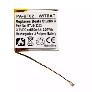 헤드폰 배터리 Beats Solo Pro Wireless,Studio 2 B0500,Studio 2.0,Studio 3.0,SDHP-P1401