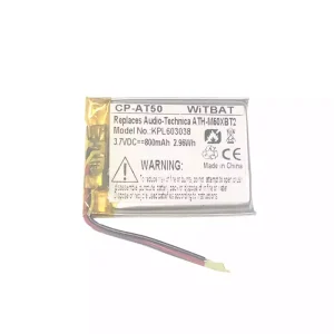 헤드폰 배터리 Audio-Technica ATH-M50XBT2,ATHM50XBT,ATH-DSR9BT,ATH-DSR7BT,ATH-SR6BT,ATH-SR5BT,SR5BTBK,SR5BTWH,ATH-AR3BT